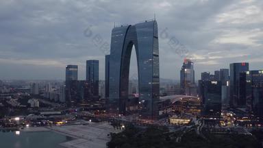 空中中央商务区建筑金鸡湖苏州中国